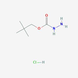 molecular formula C6H15ClN2O2 B8137999 2,2-dimethylpropyl N-aminocarbamate;hydrochloride 