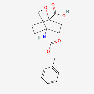 4-(((Benzyloxy)carbonyl)amino)-2-oxabicyclo[2.2.2]octane-1-carboxylic acid