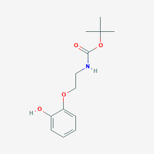 molecular formula C13H19NO4 B8138039 tert-Butyl (2-(2-hydroxyphenoxy)ethyl)carbamate 
