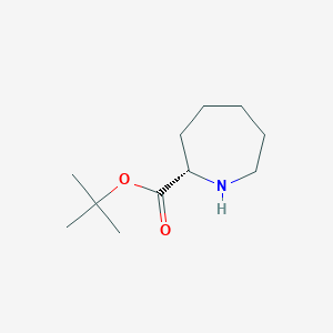 molecular formula C11H21NO2 B8138072 (S)-Azepane-2-carboxylic acid tert-butyl ester 