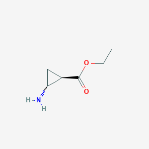 molecular formula C6H11NO2 B8138079 Ethyl (1R,2R)-2-aminocyclopropane-1-carboxylate 