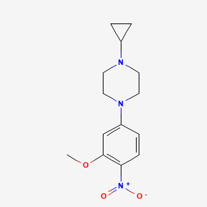 1-Cyclopropyl-4-(3-methoxy-4-nitrophenyl)piperazine
