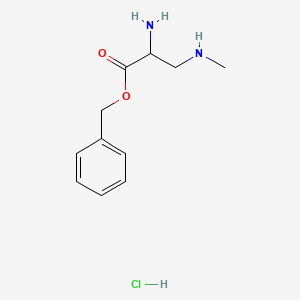 molecular formula C11H17ClN2O2 B8138175 1-CBZ-AMINO-2-METHYLAMINO-ETHANE hydrochloride 