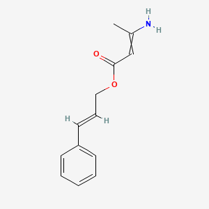 molecular formula C13H15NO2 B8138177 (2E)-3-phenylprop-2-en-1-yl 3-aminobut-2-enoate 