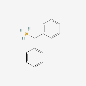 molecular formula C13H14Si B8138196 Benzhydrylsilane 