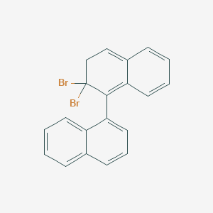 molecular formula C20H14Br2 B8138198 3,3-dibromo-4-naphthalen-1-yl-2H-naphthalene 