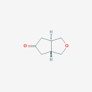 molecular formula C7H10O2 B8138261 trans-Tetrahydro-1H-cyclopenta[c]furan-5(3H)-one 