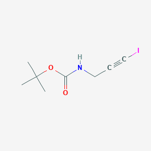 molecular formula C8H12INO2 B8138269 tert-Butyl (3-iodoprop-2-yn-1-yl)carbamate 