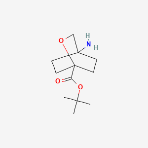 molecular formula C12H21NO3 B8138302 Tert-butyl 4-amino-2-oxabicyclo[2.2.2]octane-1-carboxylate 
