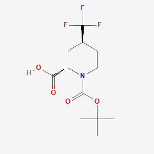 trans-4-Trifluoromethyl-piperidine-1,2-dicarboxylic acid 1-tert-butyl ester