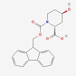 (2R,4R)-1-(((9H-fluoren-9-yl)methoxy)carbonyl)-4-hydroxypiperidine-2-carboxylic acid