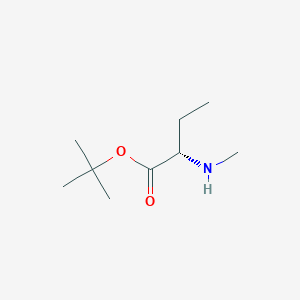 molecular formula C9H19NO2 B8138343 (S)-tert-Butyl 2-(methylamino)butanoate 