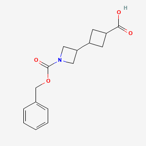 3-{1-[(Benzyloxy)carbonyl]azetidin-3-yl}cyclobutane-1-carboxylic acid