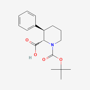rac-(2R,3S)-1-[(tert-butoxy)carbonyl]-3-phenylpiperidine-2-carboxylic acid