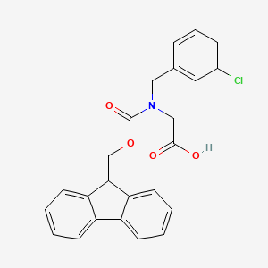 molecular formula C24H20ClNO4 B8138423 N-Fmoc-3-chlorobenzyl-glycine 