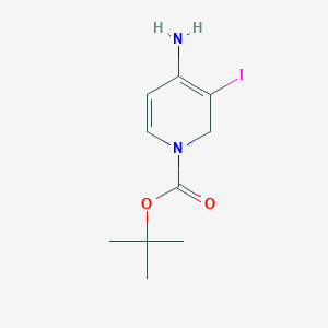 molecular formula C10H15IN2O2 B8138554 tert-butyl 4-amino-3-iodo-2H-pyridine-1-carboxylate 
