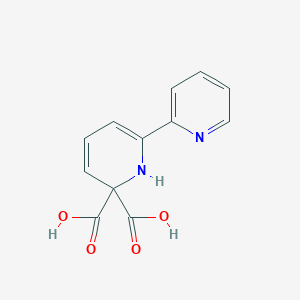 molecular formula C12H10N2O4 B8138556 6-pyridin-2-yl-1H-pyridine-2,2-dicarboxylic acid 