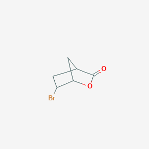 molecular formula C6H7BrO2 B8138604 6-Bromo-2-oxabicyclo[2.2.1]heptan-3-one 