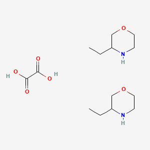molecular formula C14H28N2O6 B8138614 3-Ethylmorpholine;oxalic acid 