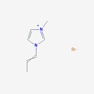 molecular formula C7H11BrN2 B8138617 1-Methyl-3-prop-1-enylimidazol-1-ium;bromide 