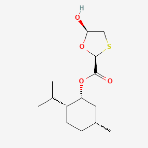 molecular formula C14H24O4S B8138634 [(1R,2R,5R)-5-methyl-2-propan-2-ylcyclohexyl] (2S,5R)-5-hydroxy-1,3-oxathiolane-2-carboxylate 