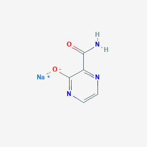 molecular formula C5H4N3NaO2 B8138649 2-PyrazinecarboxaMide, 3,4-dihydro-3-oxo-, sodiuM salt 