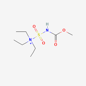 molecular formula C8H19N2O4S+ B8138687 Triethyl(methoxycarbonylsulfamoyl)aminium 