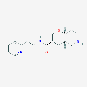 molecular formula C16H23N3O2 B8138713 (3S,4aS,8aR)-N-(2-(pyridin-2-yl)ethyl)octahydro-2H-pyrano[3,2-c]pyridine-3-carboxamide 