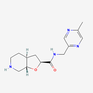 molecular formula C14H20N4O2 B8138715 rel-(2S,3aS,7aS)-N-((5-methylpyrazin-2-yl)methyl)octahydrofuro[2,3-c]pyridine-2-carboxamide 