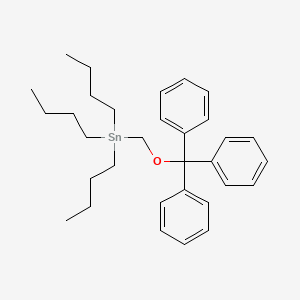 Tributyl(trityloxymethyl)stannane