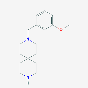 molecular formula C17H26N2O B8138806 3-(3-Methoxybenzyl)-3,9-diazaspiro[5.5]undecane 