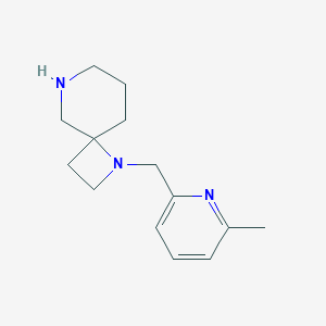 molecular formula C14H21N3 B8138827 1-((6-Methylpyridin-2-yl)methyl)-1,6-diazaspiro[3.5]nonane 