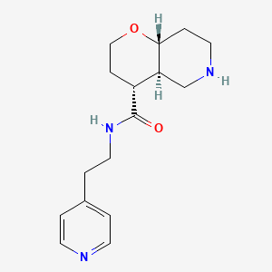 molecular formula C16H23N3O2 B8138836 (4R,4AR,8aR)-N-(2-(pyridin-4-yl)ethyl)octahydro-2H-pyrano[3,2-c]pyridine-4-carboxamide 