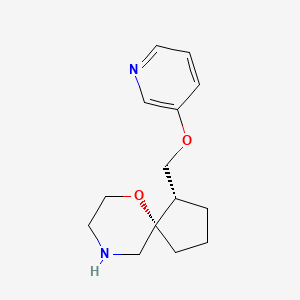 molecular formula C14H20N2O2 B8138924 (1S,5S)-1-((pyridin-3-yloxy)methyl)-6-oxa-9-azaspiro[4.5]decane 