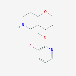 molecular formula C14H19FN2O2 B8138946 4A-(((3-fluoropyridin-2-yl)oxy)methyl)octahydro-2H-pyrano[3,2-c]pyridine 