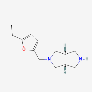 molecular formula C13H20N2O B8138966 (3AR,6aS)-2-((5-ethylfuran-2-yl)methyl)octahydropyrrolo[3,4-c]pyrrole 