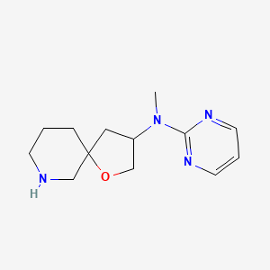 molecular formula C13H20N4O B8138975 N-Methyl-N-(pyrimidin-2-yl)-1-oxa-7-azaspiro[4.5]decan-3-amine 