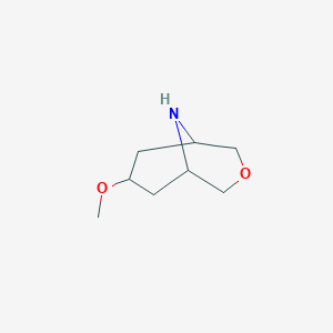 molecular formula C8H15NO2 B8139010 7-Methoxy-3-oxa-9-azabicyclo[3.3.1]nonane 