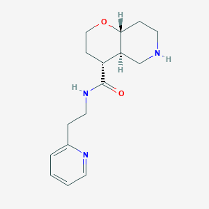 molecular formula C16H23N3O2 B8139016 (4R,4aR,8aR)-N-(2-(pyridin-2-yl)ethyl)octahydro-2H-pyrano[3,2-c]pyridine-4-carboxamide 