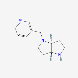 molecular formula C12H17N3 B8139040 (3aR,6aS)-1-(pyridin-3-ylmethyl)octahydropyrrolo[3,2-b]pyrrole 
