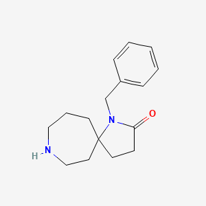 molecular formula C16H22N2O B8139050 1-Benzyl-1,8-diazaspiro[4.6]undecan-2-one 