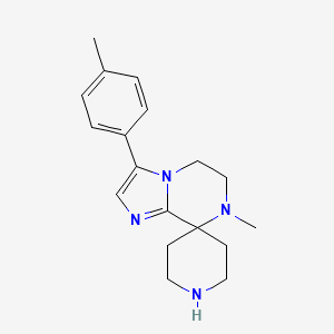 molecular formula C18H24N4 B8139082 7-methyl-3-(p-tolyl)-6,7-dihydro-5H-spiro[imidazo[1,2-a]pyrazine-8,4'-piperidine] 