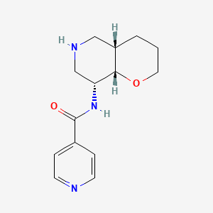 molecular formula C14H19N3O2 B8139090 Rel-N-((4As,8R,8As)-Octahydro-2H-Pyrano[3,2-C]Pyridin-8-Yl)Isonicotinamide 