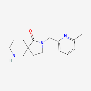 molecular formula C15H21N3O B8139106 2-((6-Methylpyridin-2-yl)methyl)-2,7-diazaspiro[4.5]decan-1-one 