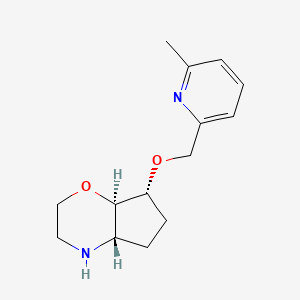 molecular formula C14H20N2O2 B8139109 (4aS,7R,7aR)-7-((6-methylpyridin-2-yl)methoxy)octahydrocyclopenta[b][1,4]oxazine 