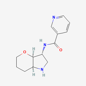 molecular formula C13H17N3O2 B8139111 Rel-N-((3R,3Ar,7As)-Octahydropyrano[3,2-B]Pyrrol-3-Yl)Nicotinamide 
