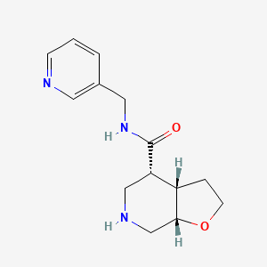 molecular formula C14H19N3O2 B8139175 Rel-(3As,4R,7As)-N-(Pyridin-3-Ylmethyl)Octahydrofuro[2,3-C]Pyridine-4-Carboxamide 