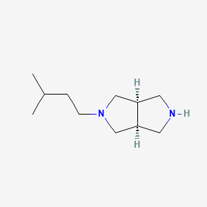 molecular formula C11H22N2 B8139179 rel-(3aR,6aS)-2-isopentyloctahydropyrrolo[3,4-c]pyrrole 