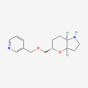molecular formula C14H20N2O2 B8139182 Rel-(3Ar,5S,7Ar)-5-((Pyridin-3-Ylmethoxy)Methyl)Octahydropyrano[3,2-B]Pyrrole 