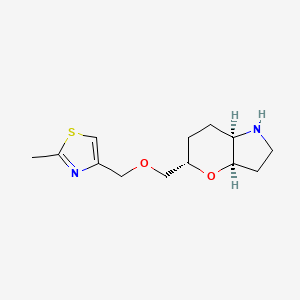 molecular formula C13H20N2O2S B8139204 (3aR,5S,7aR)-5-(((2-methylthiazol-4-yl)methoxy)methyl)octahydropyrano[3,2-b]pyrrole 